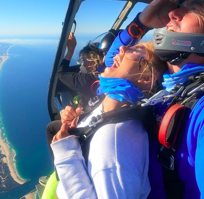 Ready to jump in Surfer paradise. Photo credit @SkydiveAustralia on website