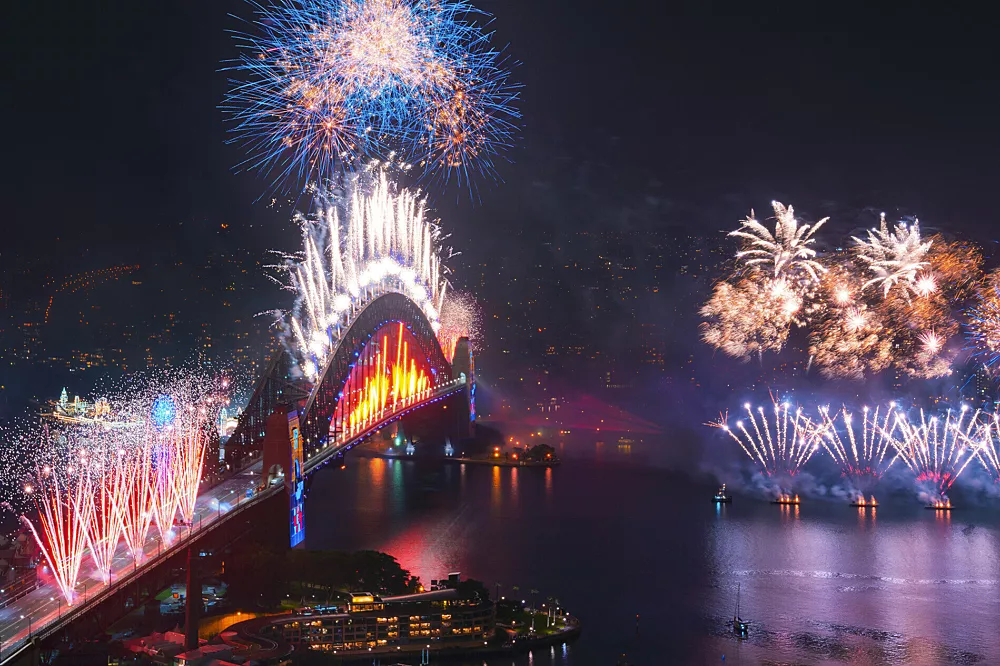 NYE firework in Sydney. Photo credit @Captain Cook Cruise on website