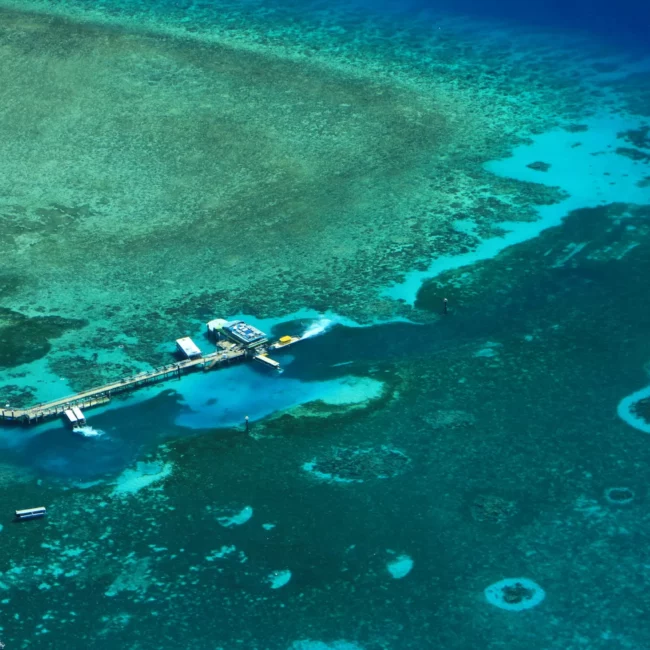Fly Australia - Reef and Island scenic flight flying over the reef 2