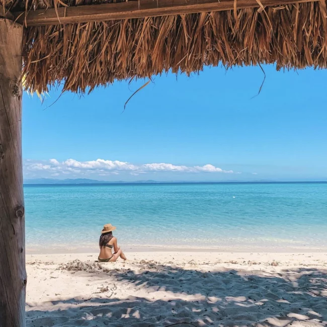 Captain Cook cruises fiji - Island & reef Day Sail Experience - on the beach 2